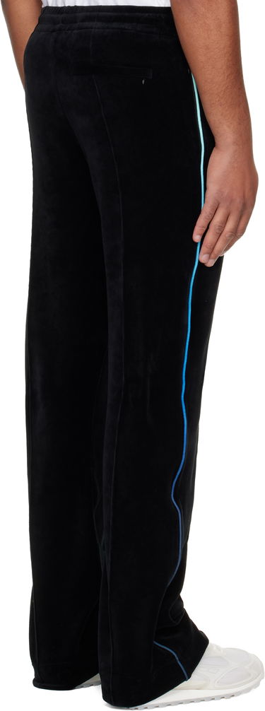 Tepláky Casablanca Gradient Piping Velour Track Pants Čierna | M-AW25-JTR-300-01, 2