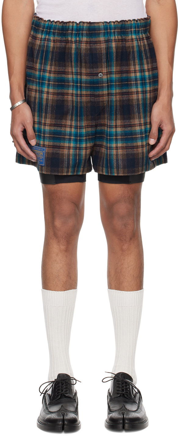 Šortky Maison Margiela Check Shorts Navy | S50MU0071 S78041, 0