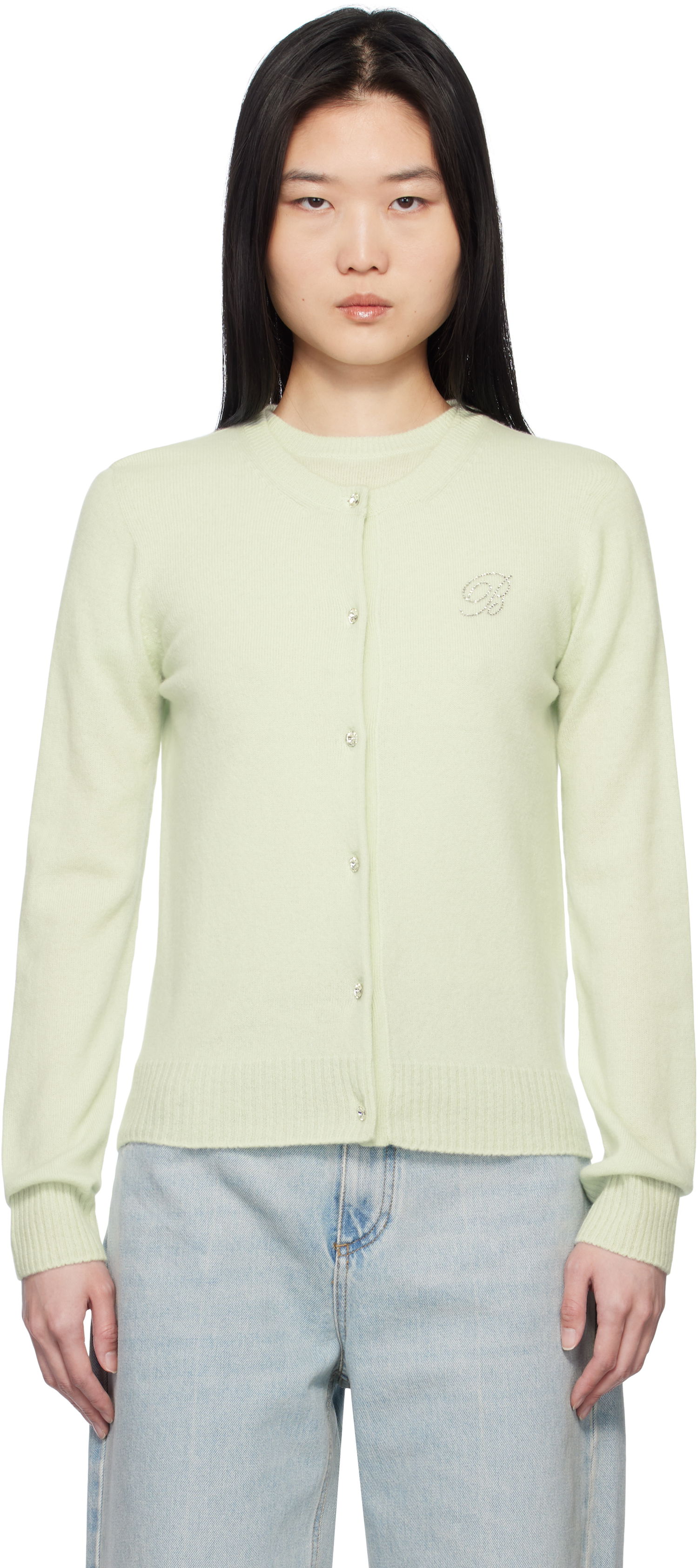 Sveter Blumarine Blumarine Cashmere Cardigan Zelené | P522M550A, 0