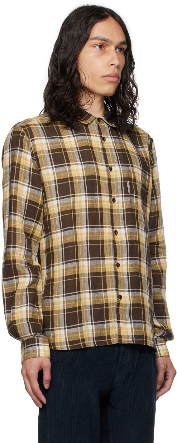 YMC Curtis Plaid Linen Shirt