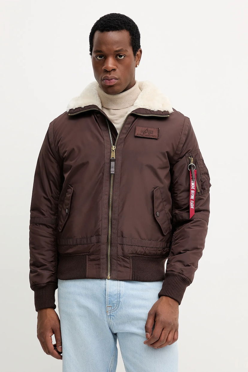 Bomber bunda Alpha Industries Alpha Industries Injector III Winter Bomber Jacket Hnedá | 198122.696