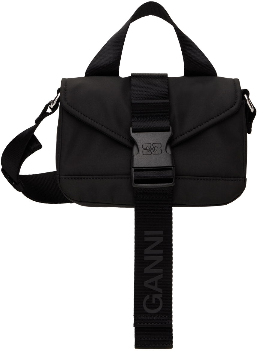 Kabelka GANNI Black Tech Mini Satchel Bag Čierna | A5228, 0