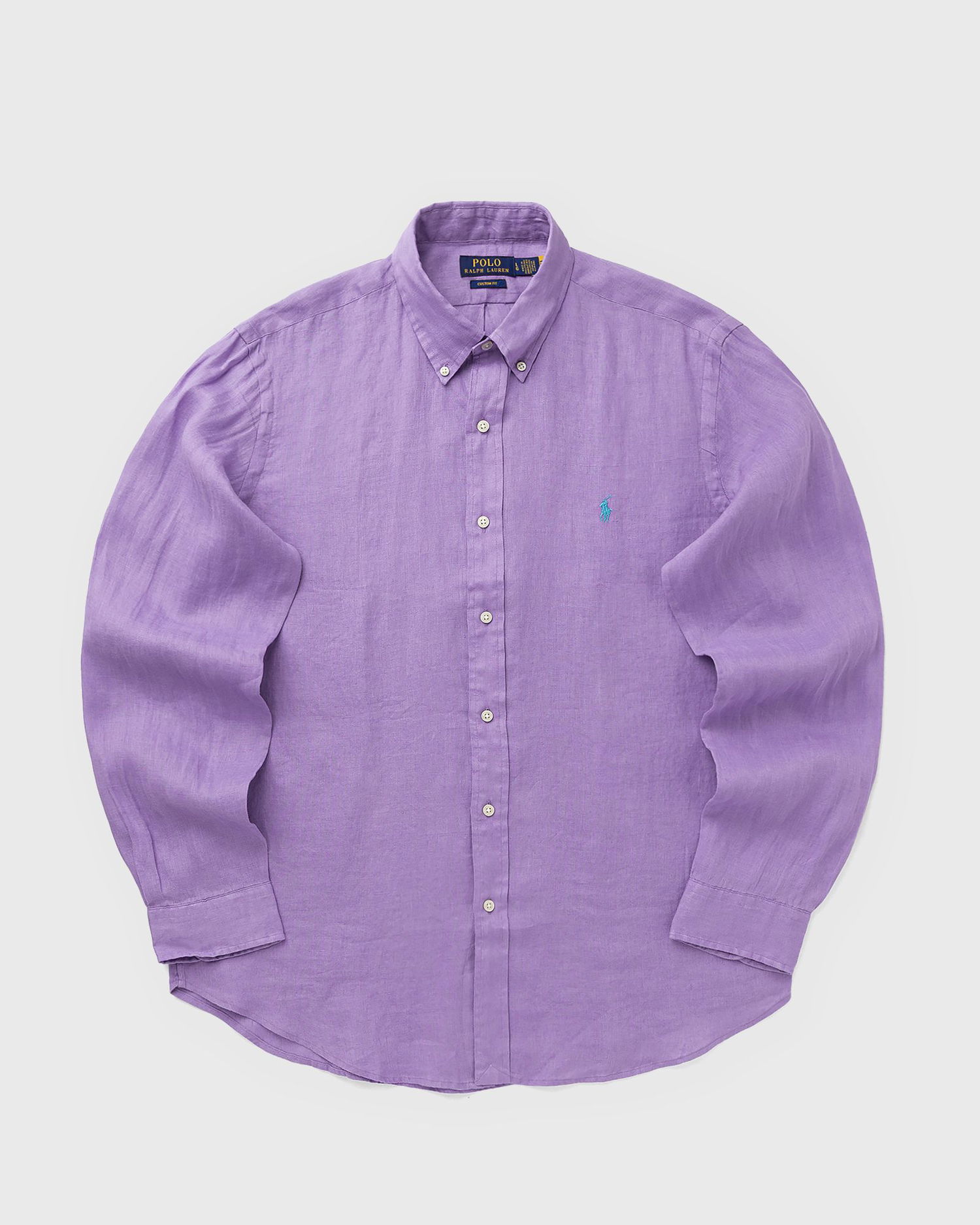 Košeľa Polo by Ralph Lauren Long Sleeve Linen Custom Fit Button-Down Sport Shirt Fialová | 710966294028, 1
