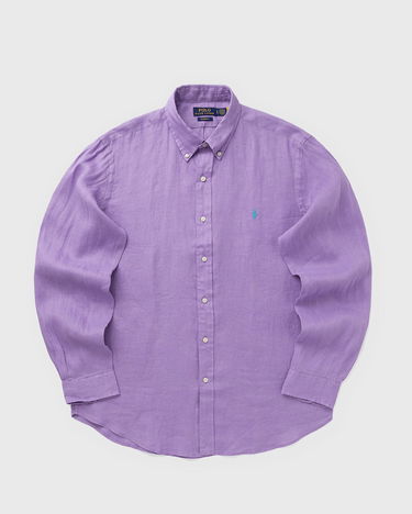 Košeľa Polo by Ralph Lauren Long Sleeve Linen Custom Fit Button-Down Sport Shirt Fialová | 710966294028, 1