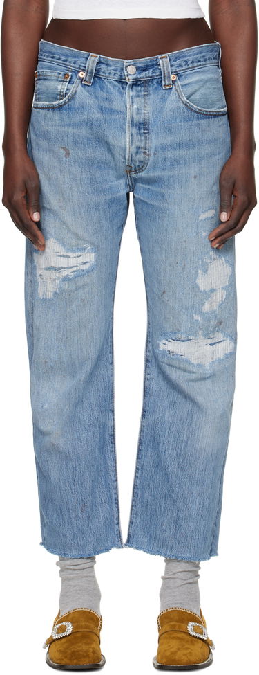 Džínsy RE/DONE Re/Done Levi's Edition Boyfriend Jeans Modrá | 1188BFJ, 0