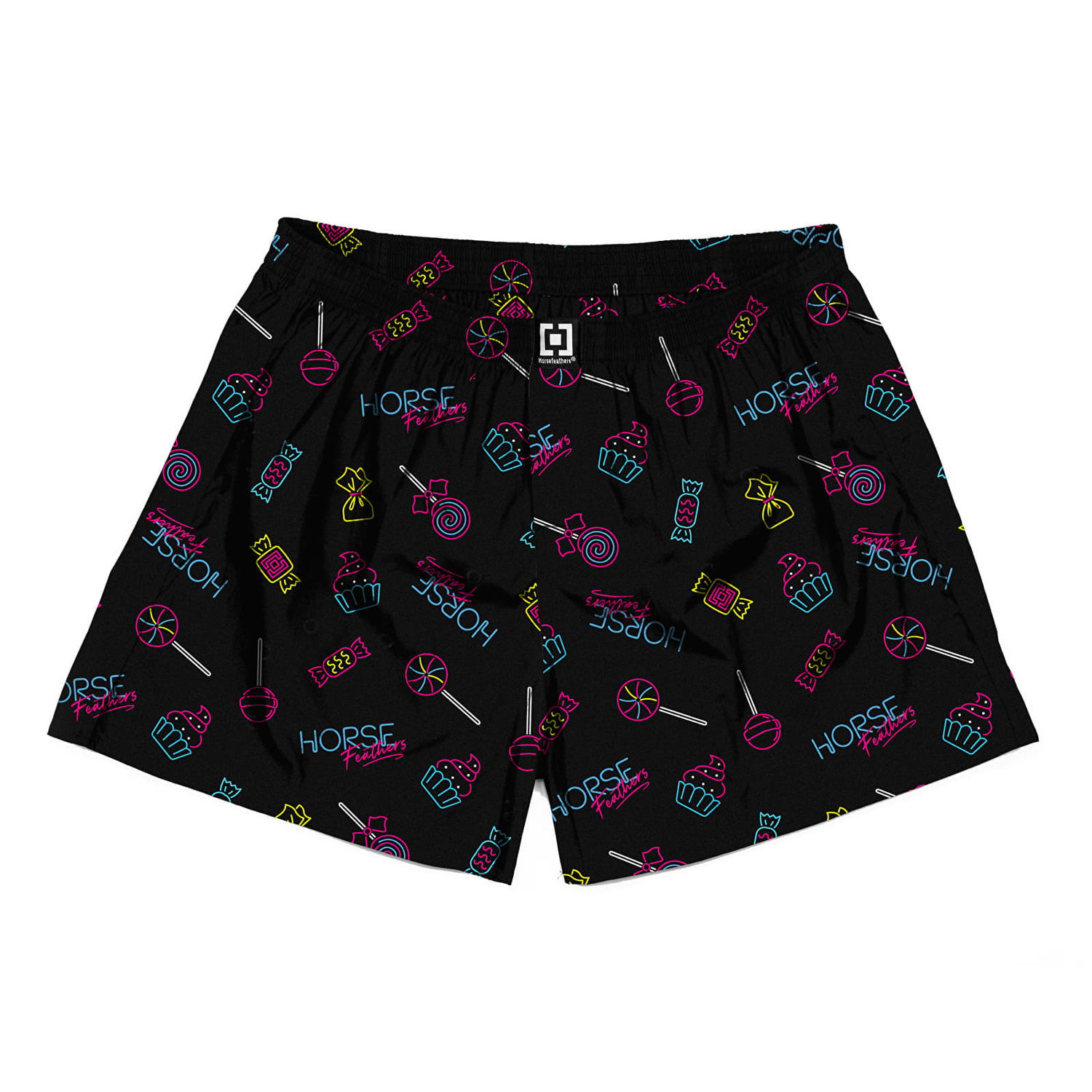 Boxerky Horsefeathers Manny Boxer Shorts Sweet Candy Čierna | AM167F, 0
