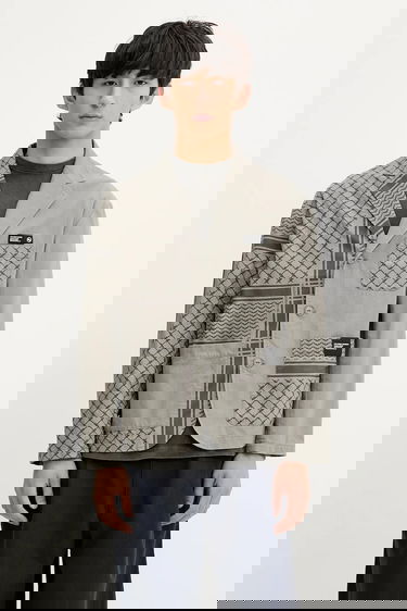 Bunda Neighborhood NEIGHBORHOOD PT SHEMAGH Patterned Jacket Šedá | 251UTNH.JKM02, 0