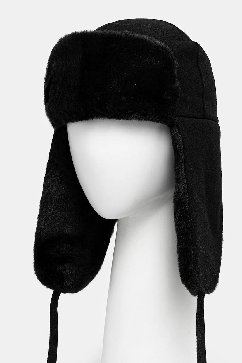 Klobúk Kangol Kangol Wool Ushanka Trapper Hat Čierna | K0102FA.BLACK
