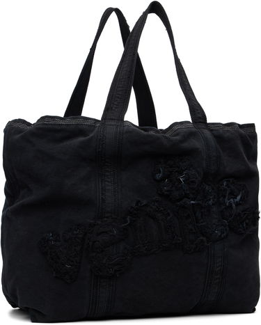 Tote bag ERL 'Venice' Distressed Text Canvas Tote Čierna | ERL11K001, 1