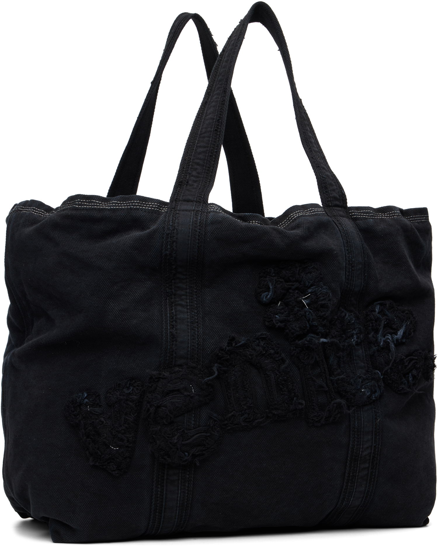 Tote bag ERL 'Venice' Distressed Text Canvas Tote Čierna | ERL11K001, 1