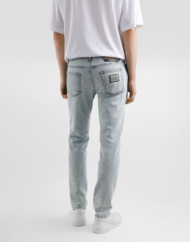 Džínsy Dolce & Gabbana Dolce & Gabbana Slim-Fit Stretch Jeans Modrá | GY07CDG8MV2S9001, 3