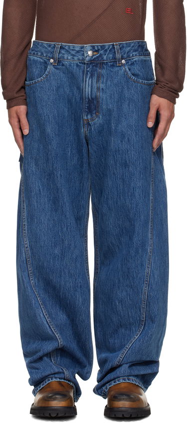 Džínsy Eckhaus Latta Eckhaus Latta Bend Jeans Modrá | 1225-EL-PF25-VI, 0