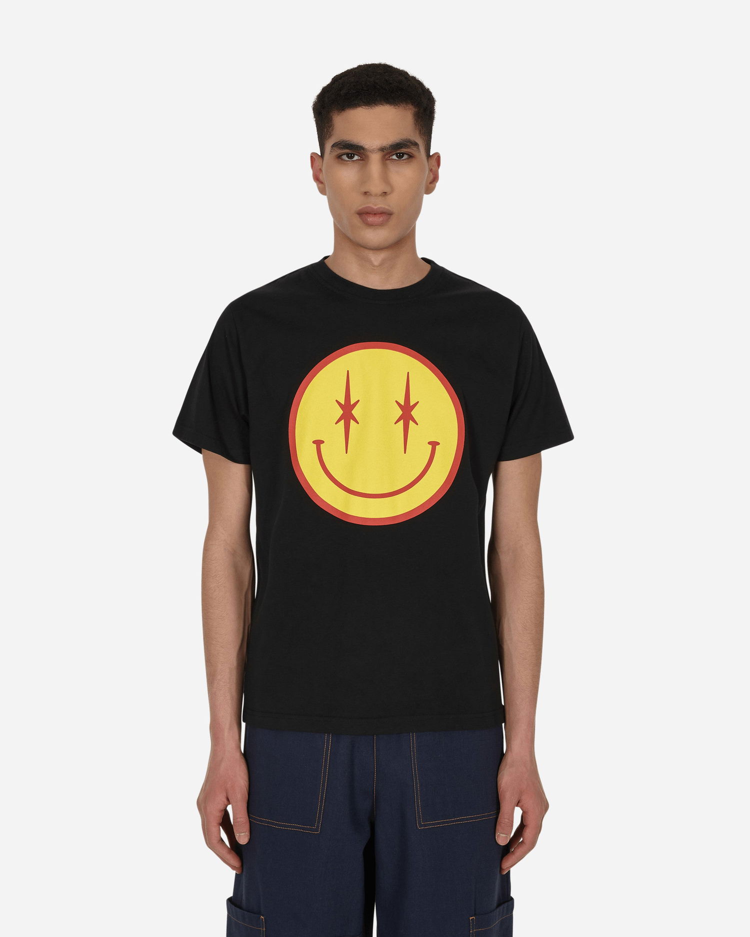 Tričko PHIPPS Smiley T-Shirt Čierna | T001-2MB1J000601001 BLACK, 0