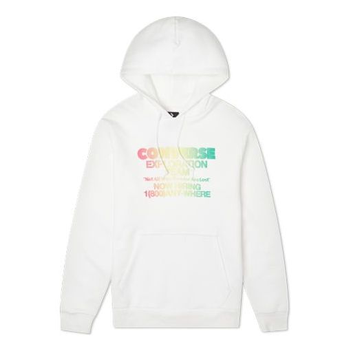 Mikina Converse Exploration Team Pullover Hoodie Biela | 10021271-A03