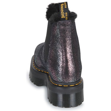 Tenisky a topánky Dr. Martens 2976 Quad Fur Lined Distressed Metallic Čierna | 27956012, 4