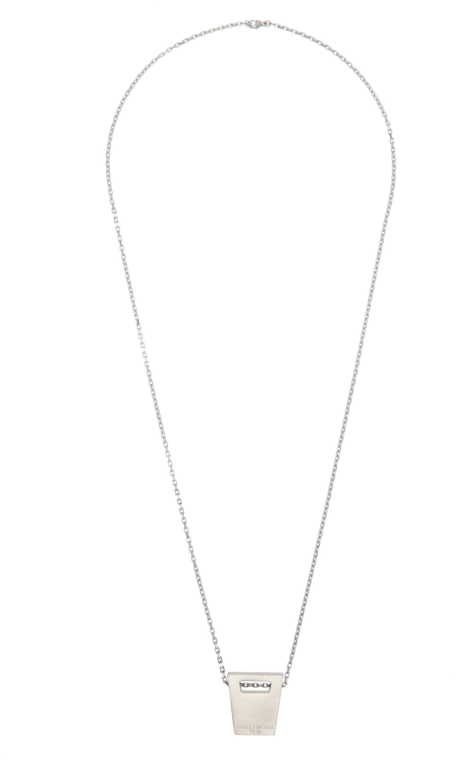 Náhrdelník Rick Owens Rick Owens Hollywood Dog Tag Necklace Metalická | RJ0000063 MMTHE5, 0