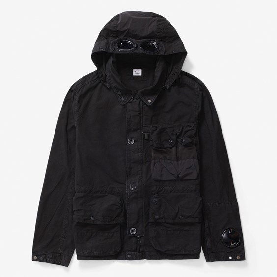 Bunda C.P. Company Goggle Jacket Čierna | 15CMOW151A-999, 0