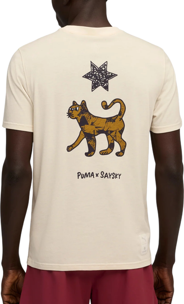 Tričko Puma Saysky Running Graphic T-Shirt Béžová | 528147-87, 1