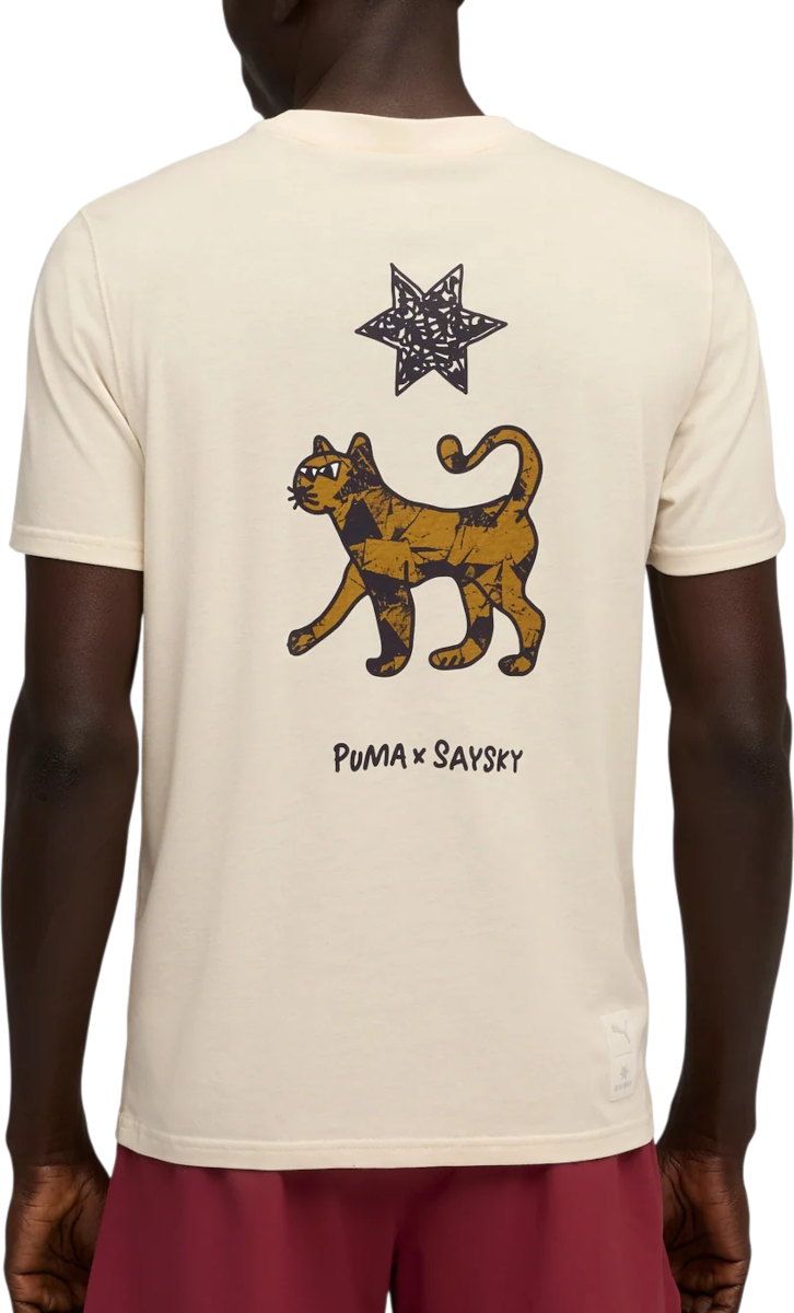 Tričko Puma Saysky Running Graphic T-Shirt Béžová | 528147-87, 1