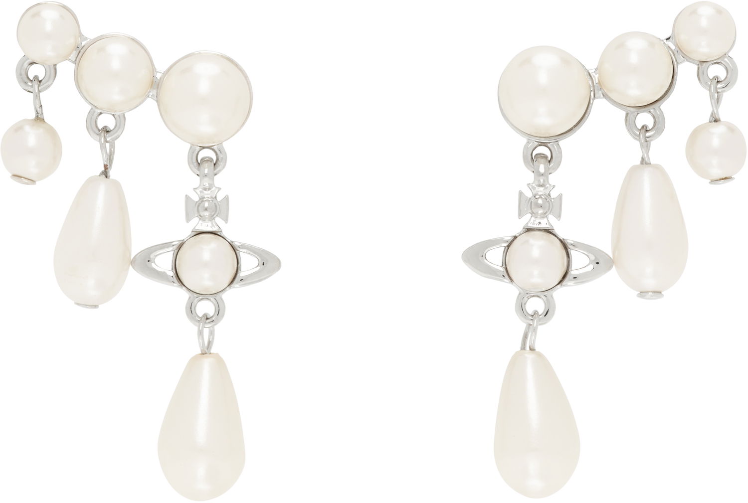 Náušnice Vivienne Westwood Vivienne Westwood Marybeth Pearl Drop Earrings Biela | 6202015M-02P103-CN, 0