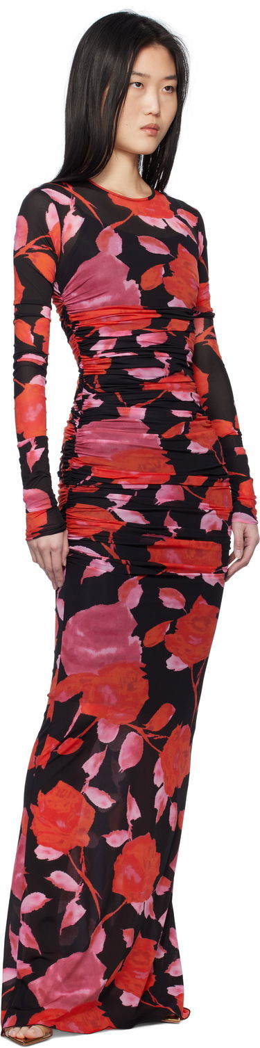 Šaty Blumarine Blumarine Floral Print Mesh Maxi Dress Rôznofarebný | P522A610A, 3