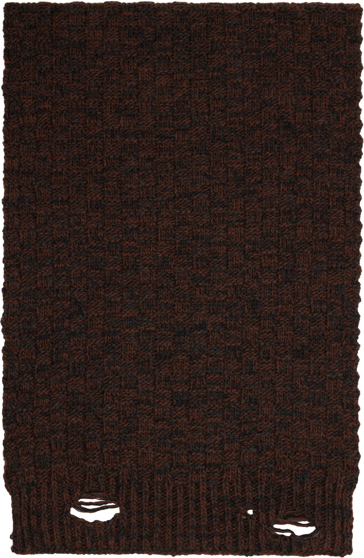 Šál Maison Margiela MM6 Maison Margiela Brown Distressed Scarf Hnedá | SH2TE0005 M13174, 1