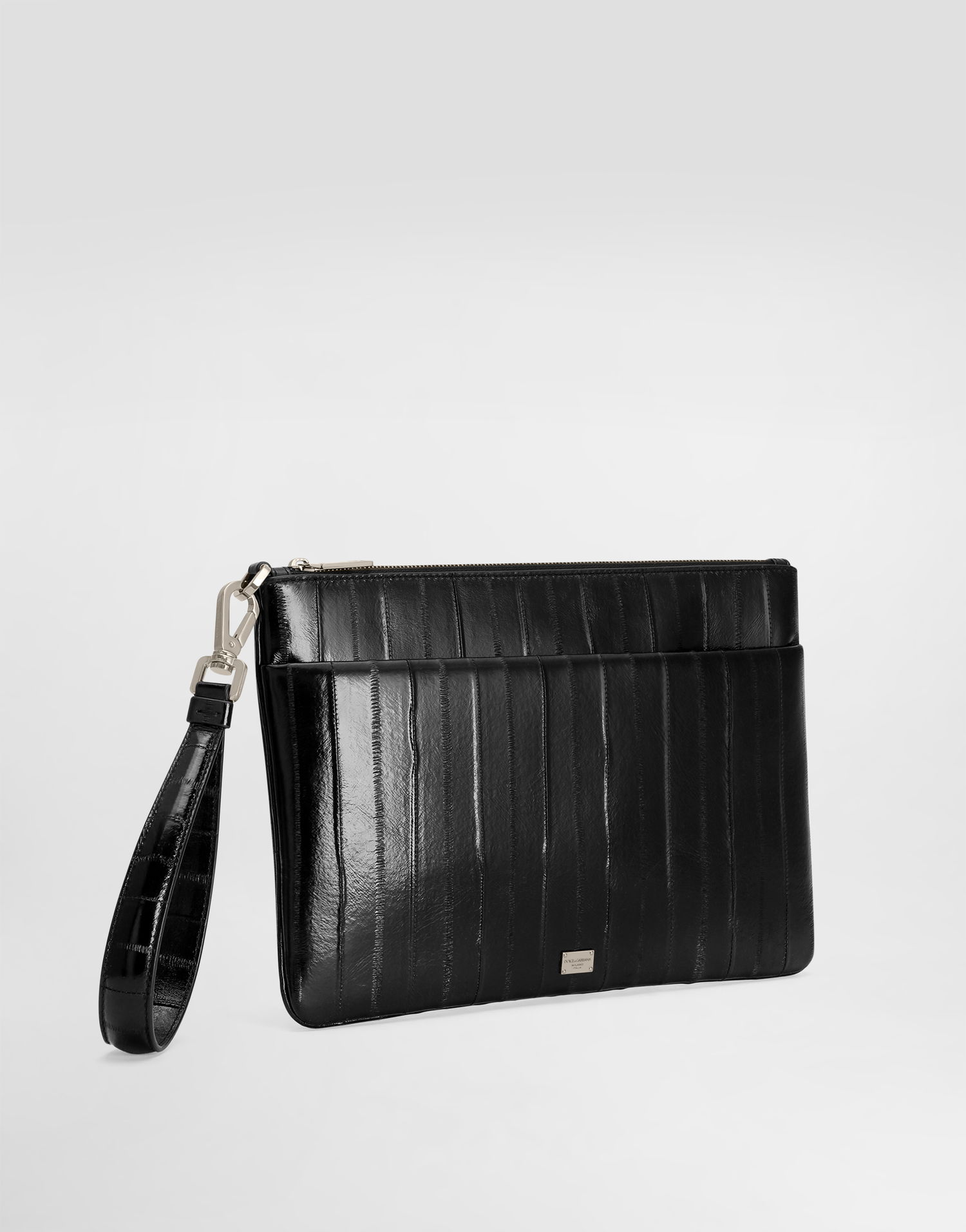 Kabelka Dolce & Gabbana Dolce & Gabbana Eel Skin Wristlet Clutch Čierna | BP3294A8M2480999, 1