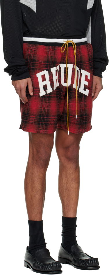 Šortky Rhude Flannel 'Rhude' Collegiate Court Logo Shorts Rôznofarebný | RHPF25SH01735, 4