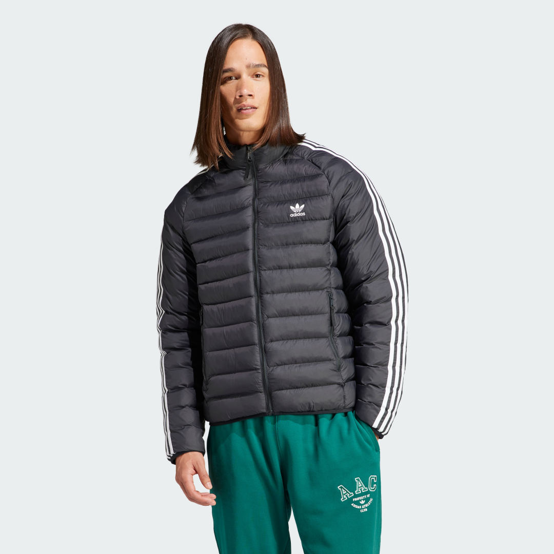 Prešívaná bunda adidas Originals Padded Stand-Up Collar Puffer Jacket Šedá | IL2565, 1