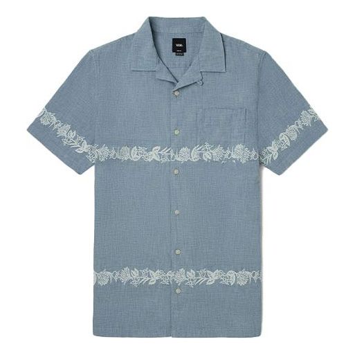 Košeľa Vans Denim Short Sleeve Shirt Modrá | VN0A5E6JLKZ