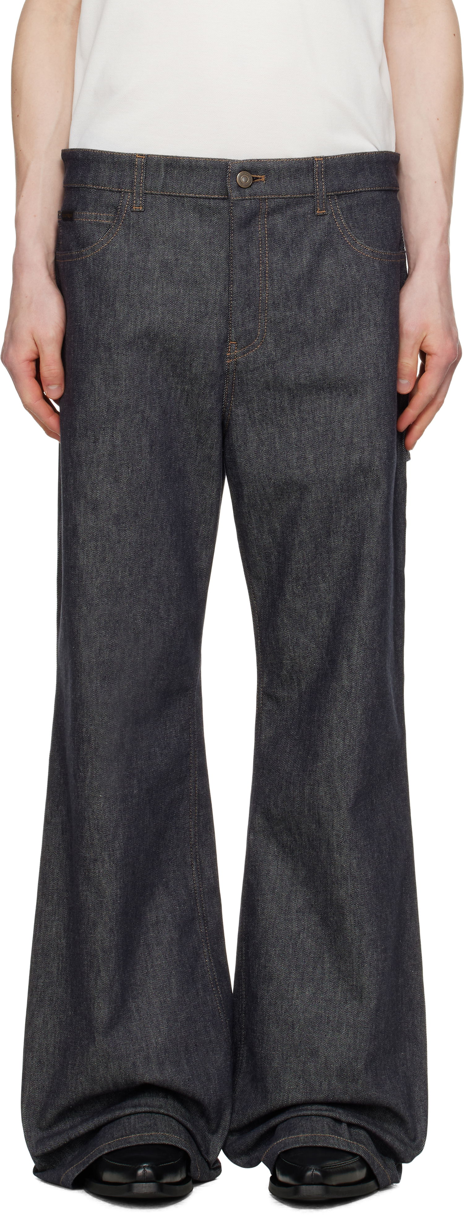 Džínsy Courrèges Courrèges Hammer Baggy Jeans Modrá | 125DPA241DE0035, 0