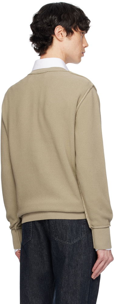 Sveter Moncler Moncler Textured Cotton Sweater Béžová | K10919C00001M1367, 2