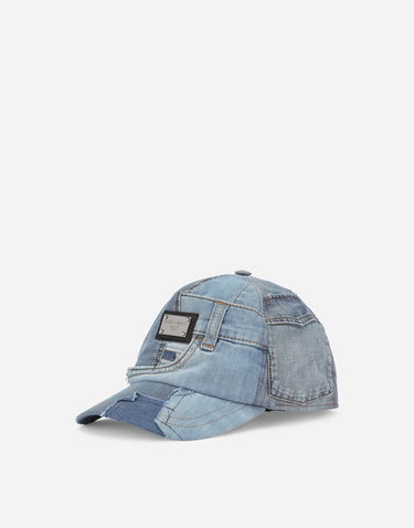Šiltovka Dolce & Gabbana Dolce & Gabbana Patchwork Denim Baseball Cap Modrá | LB4H80G7H5CS9000, 0