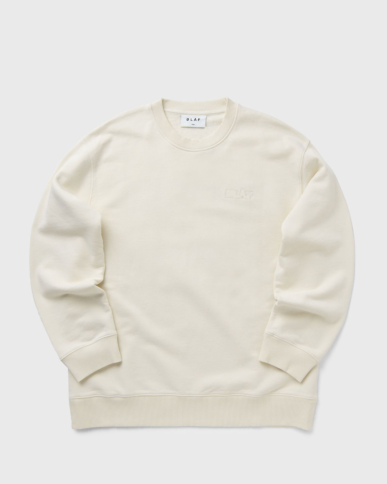 Sveter ØLÅF Varsity Crewneck Sweatshirt Béžová | M190203, 0