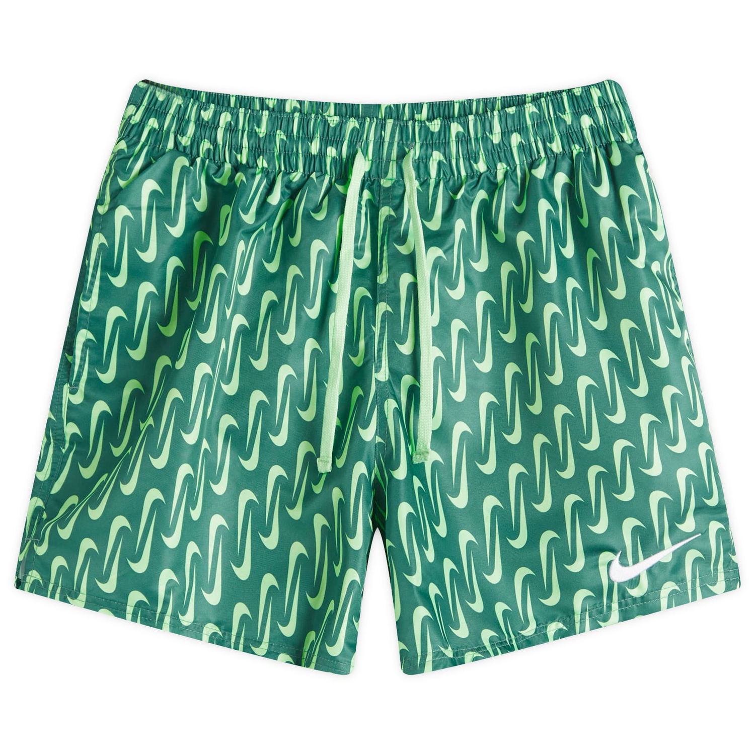 Plavky Nike Men's 5" Printed Volley Shorts Zelené | NESSE520-302, 0