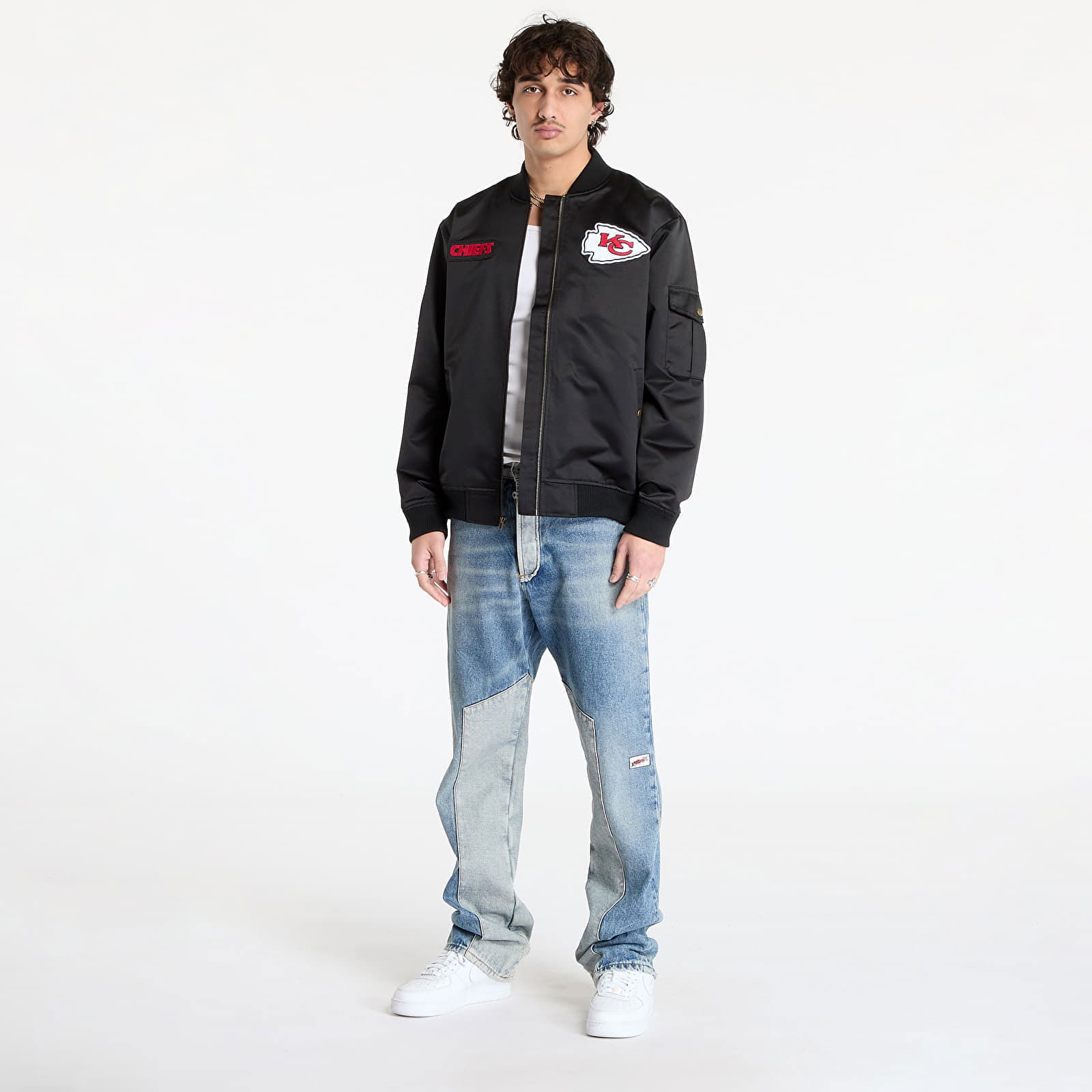 Team Leader Satin Bomber Jacket