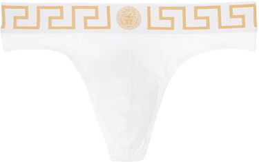 Nohavičky Versace Greca Border Briefs Biela | AU100022_1A10011, 0