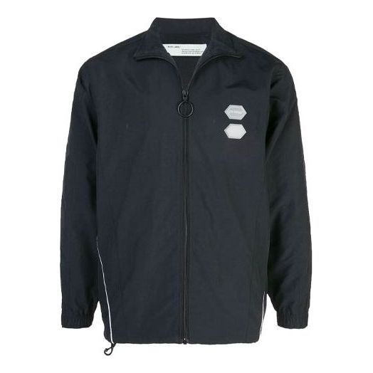 Vetrovka Off-White Off-White Slim Fit Track Jacket Čierna | OMBD010R19C010211000
