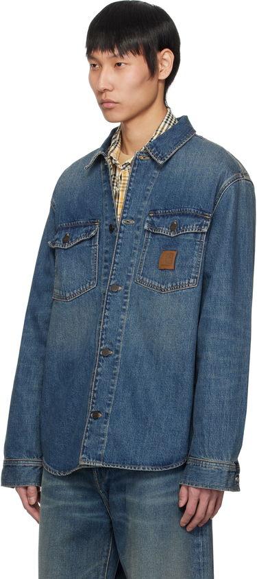 Košeľa Carhartt WIP Carhartt WIP Lincoln Denim Jacket Modrá | I034735, 3