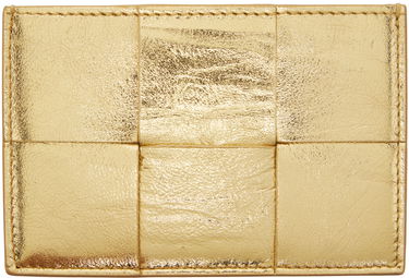 Peňaženka Bottega Veneta Cassette Leather Card Holder Žltá | 742693 V3IE4, 0