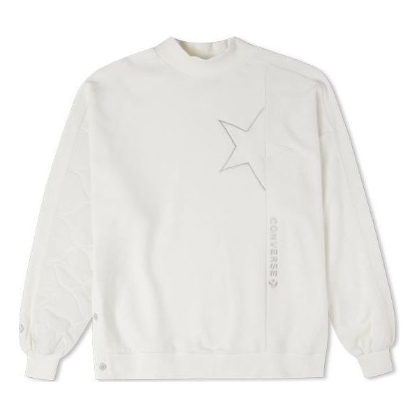 Mikina Converse Cozy Utility Crew Sweatshirt Biela | 10025056-A01