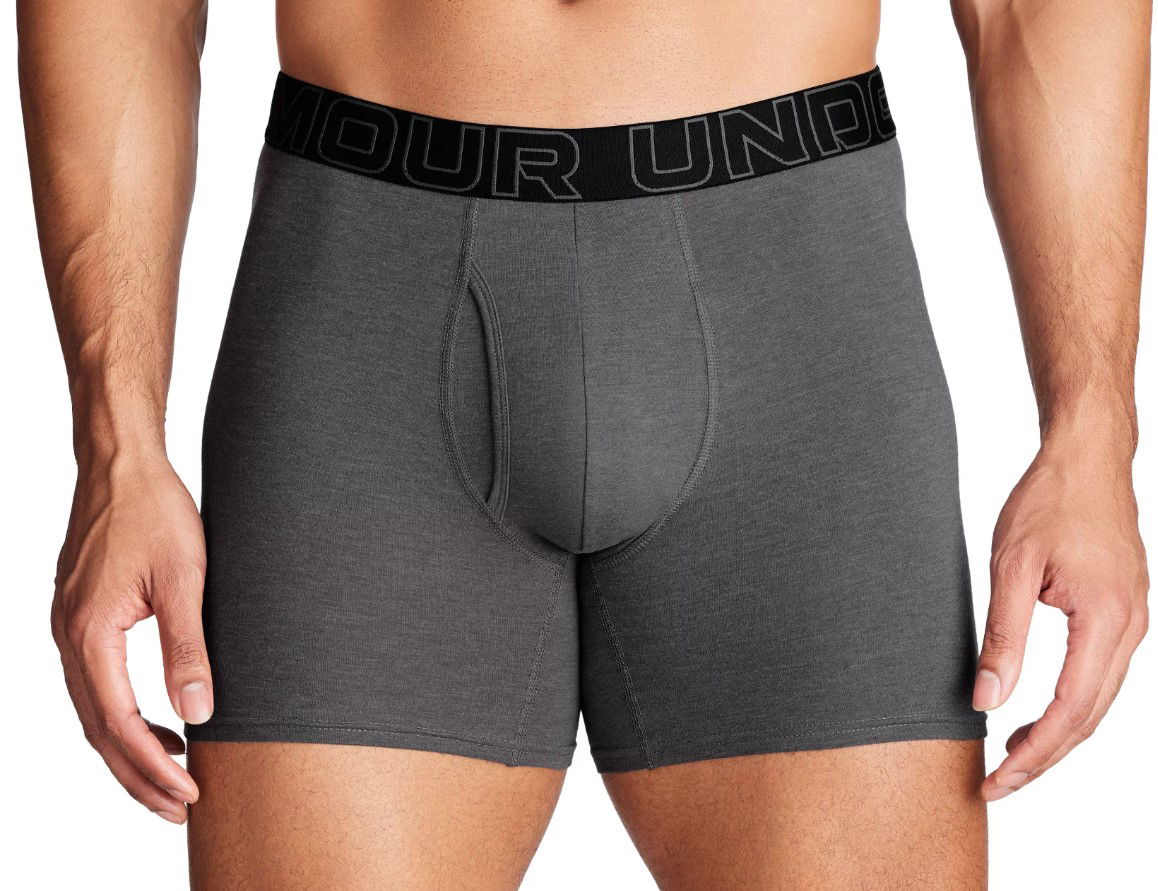 Boxerky Under Armour Perf Cotton 6in-GRY Šedá | 1383889-025, 0