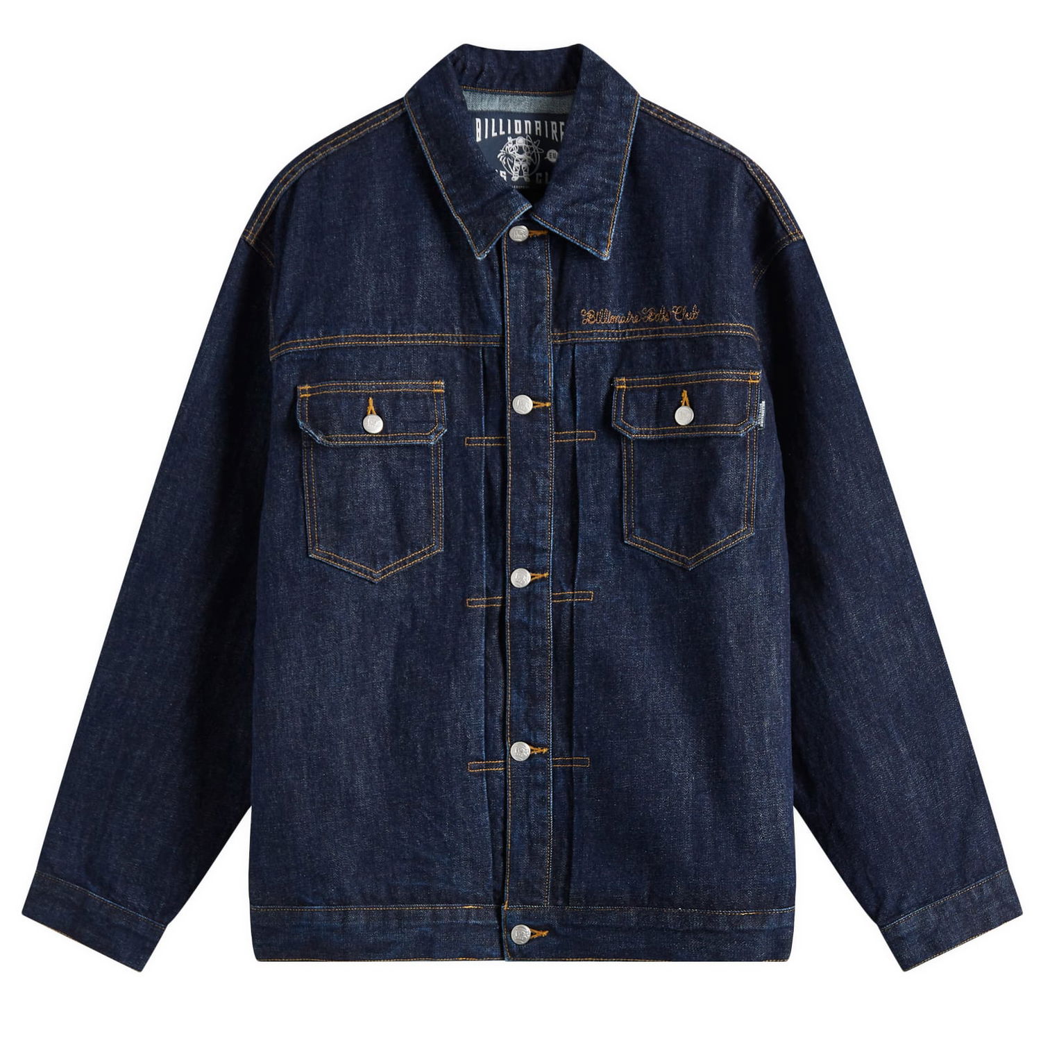 Bunda BILLIONAIRE BOYS CLUB Billionaire Boys Club Script Logo Denim Jacket, Size Large Modrá | B25107-IND, 0