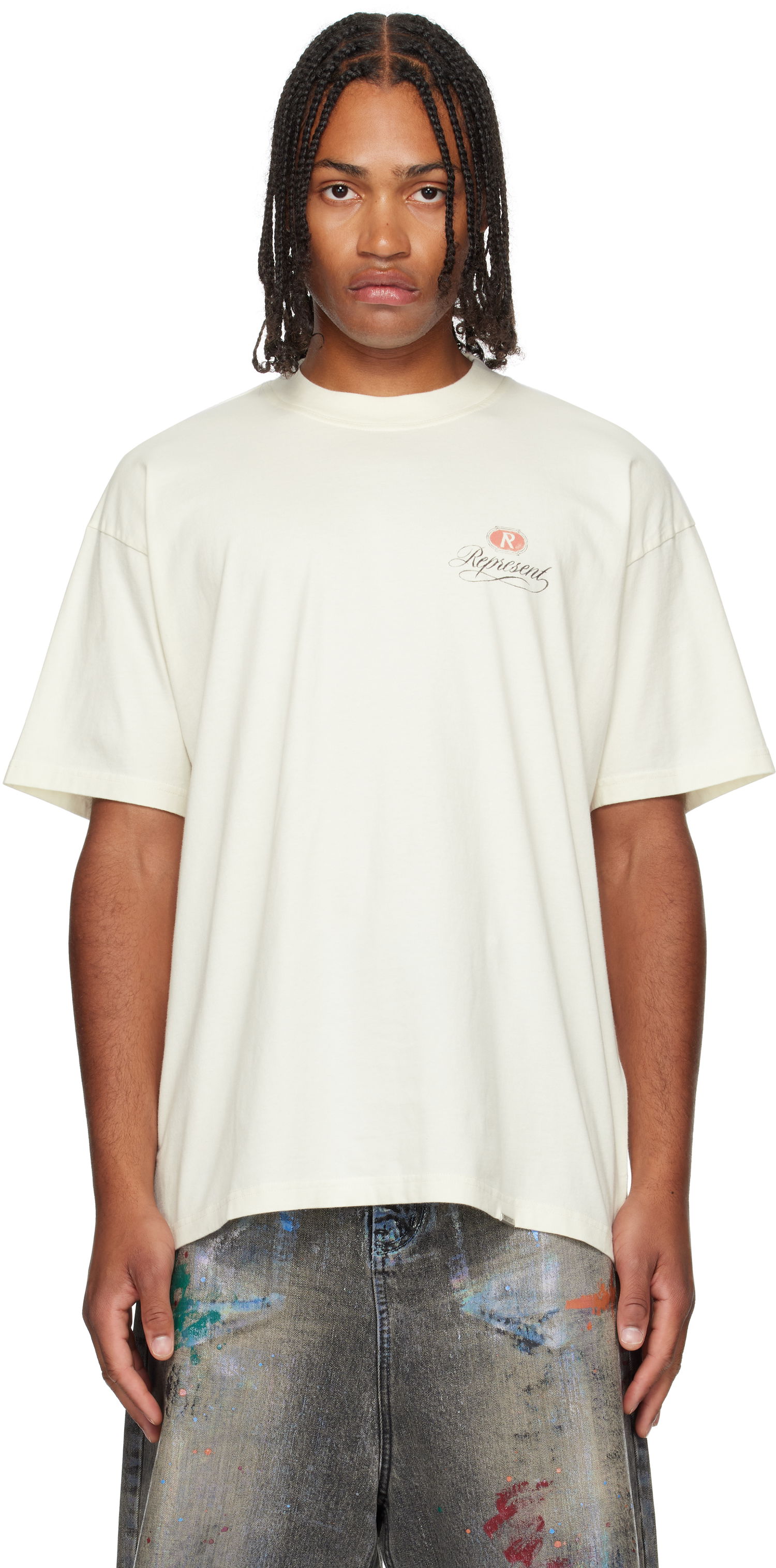 Tričko Represent Clo Grand Vintage Hand Drawn T-shirt Béžová | MLM100450, 0