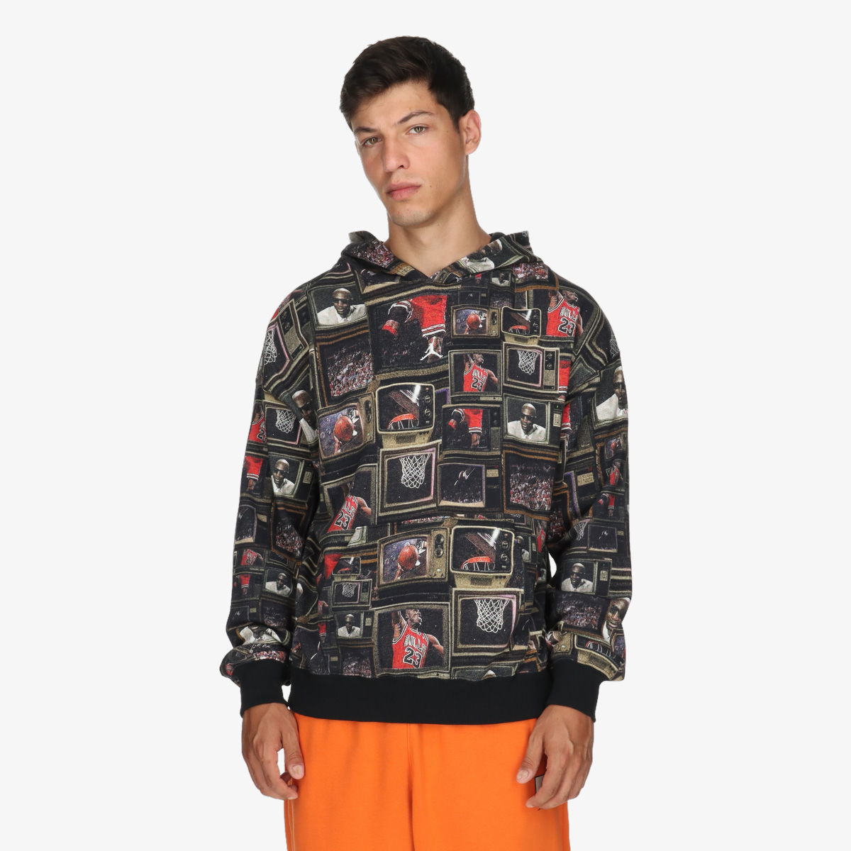 Mikina Nike Michael Jordan Retro TV Print Fleece Pullover Hoodie Rôznofarebný | HV0552-010, 0