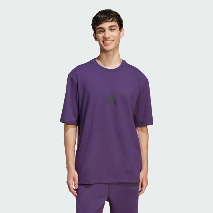 Tričko adidas Performance Z.N.E. Loose-Fit T-Shirt Fialová | JW4783