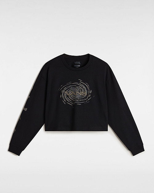 Sveter Vans Vans Breaker Long Sleeve T-Shirt Čierna | VN000MDBBLK, 0