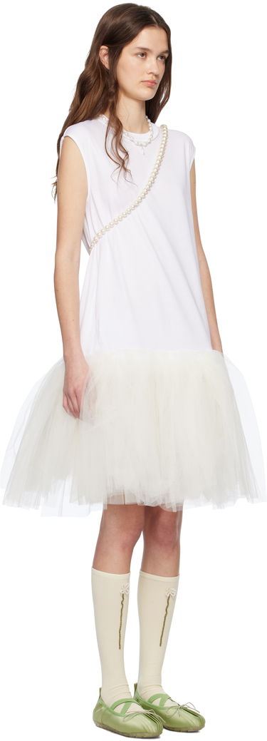 Šaty Simone Rocha Simone Rocha Relaxed Ballet Tutu Midi Dress Biela | 7396 0553, 1