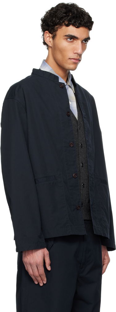 Bunda NANAMICA nanamica Band Collar Shirt Jacket Navy | S25SA106U, 1