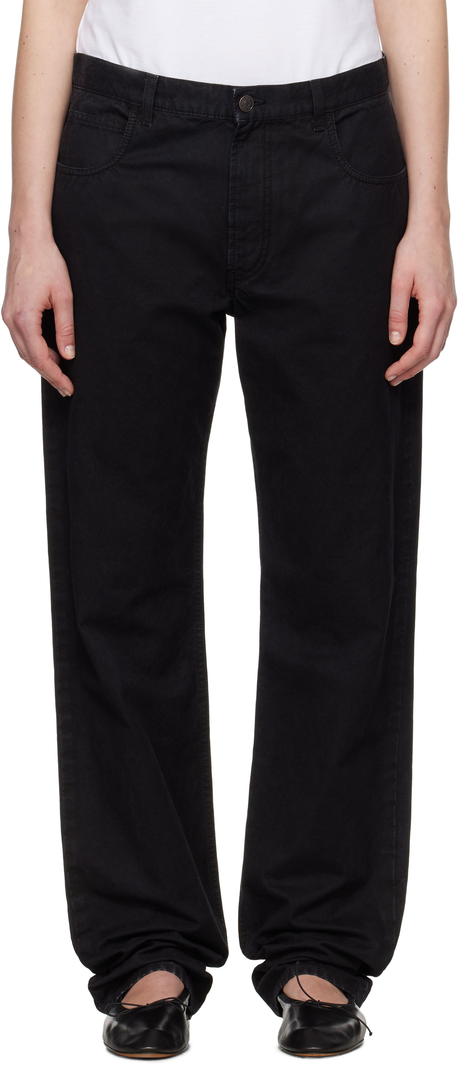 Džínsy The Row The Row Landais Straight-Leg Jeans Čierna | 10000-W3912, 0